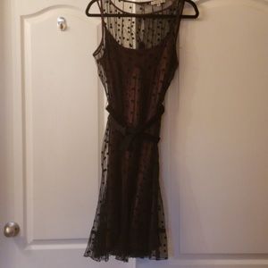Elegant Satin and Mesh dinner party dress